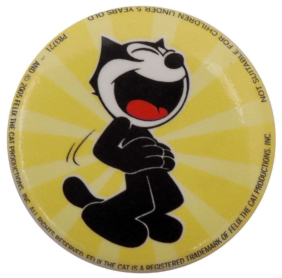 Felix the Cat - 'Felix Laughing' Button Badge