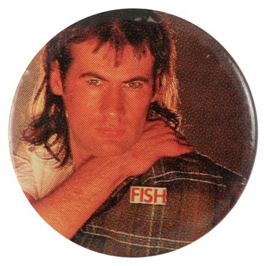Fish - 'Tartan Jacket' Button Badge
