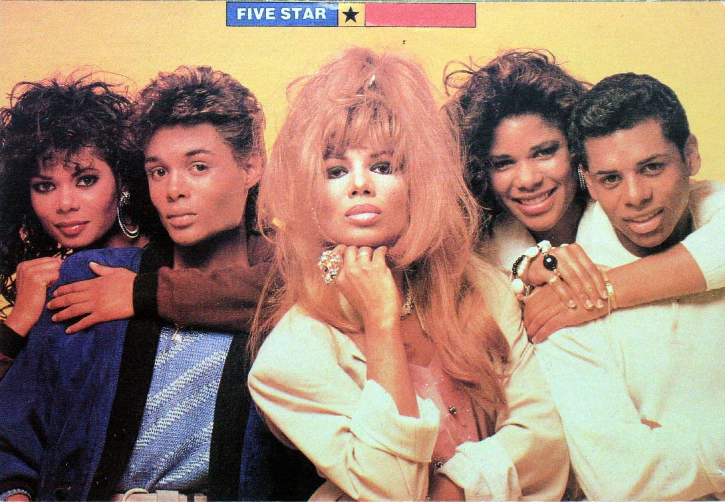 Five Star - 'Group Yellow' Postcard