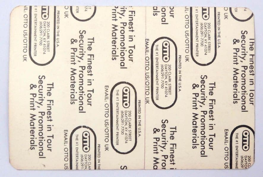 Fleetwood Mac - 'Europe Tour 1988 Stage' Vintage Backstage Pass