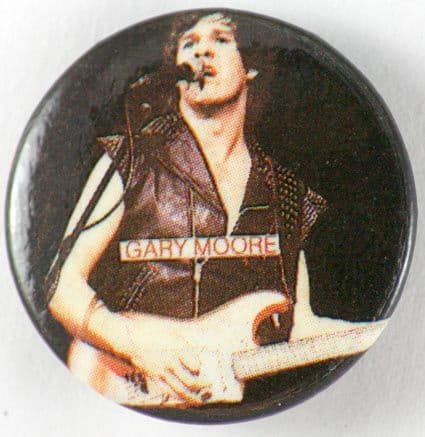 Gary Moore - 'Stage Black' Button Badge