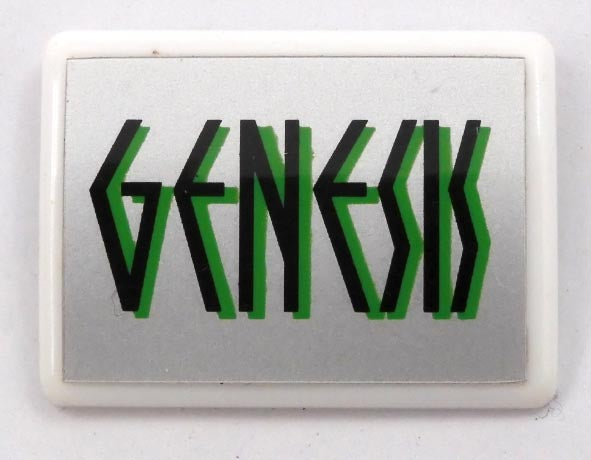 Genesis - 'Green Logo' Plastic Badge