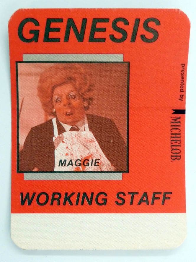 Genesis - 'Invisible Touch Tour 1987 - The Final Leg - Maggie' Vintage Working Staff Backstage Pass