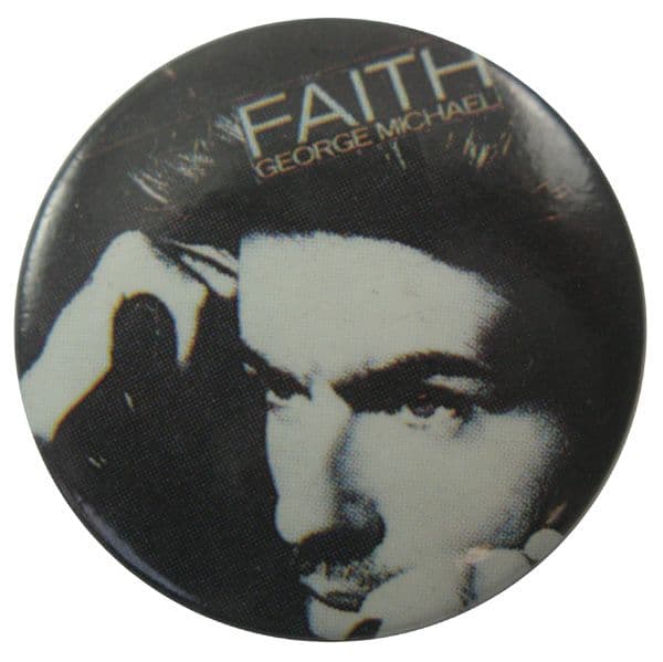 George Michael - 'Faith' Button Badge