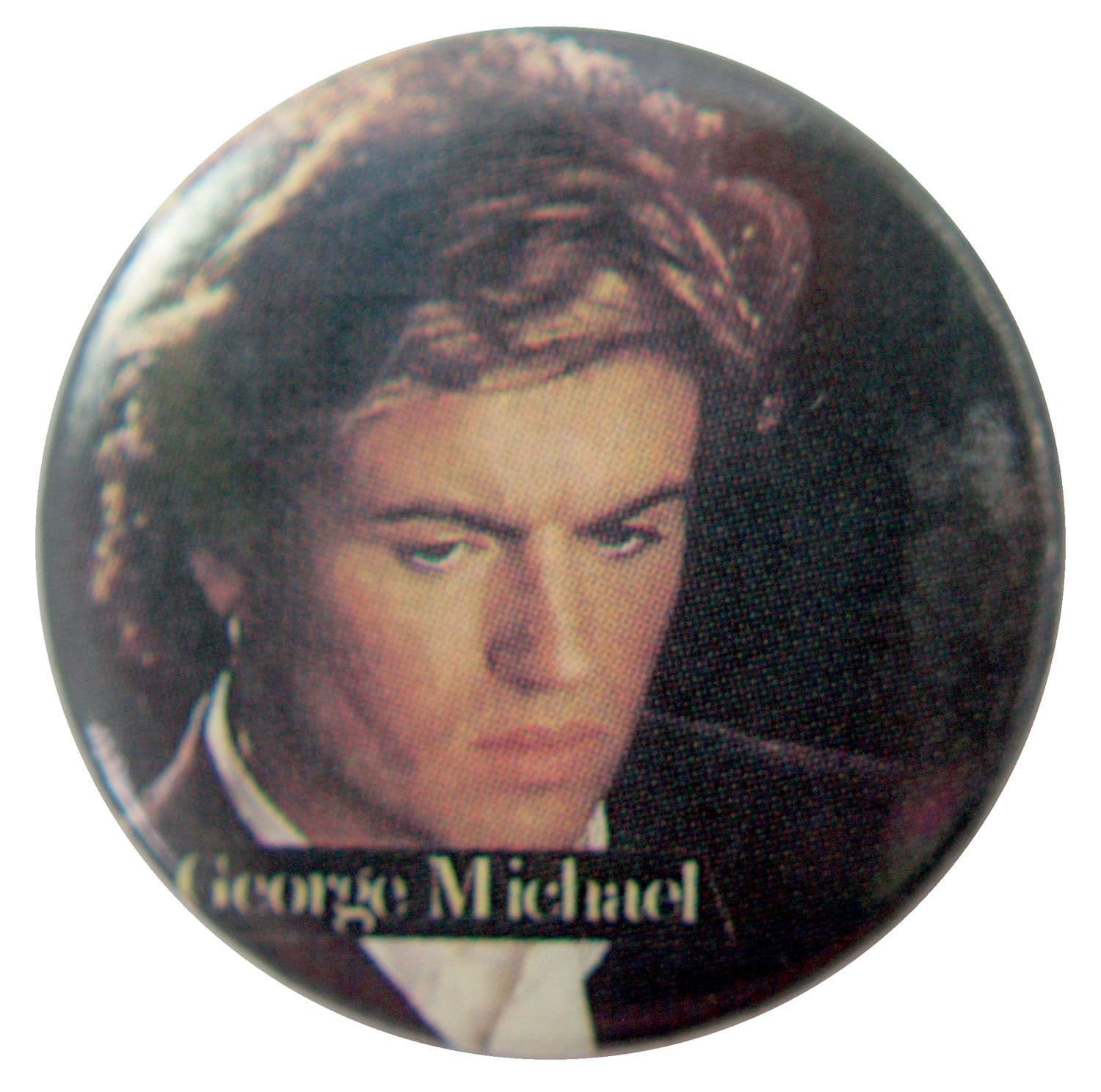 George Michael - 'Looking Down' Button Badge