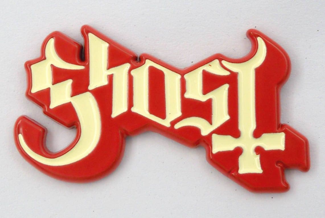 Ghost - 'Logo' Enamelled Cast Metal Badge