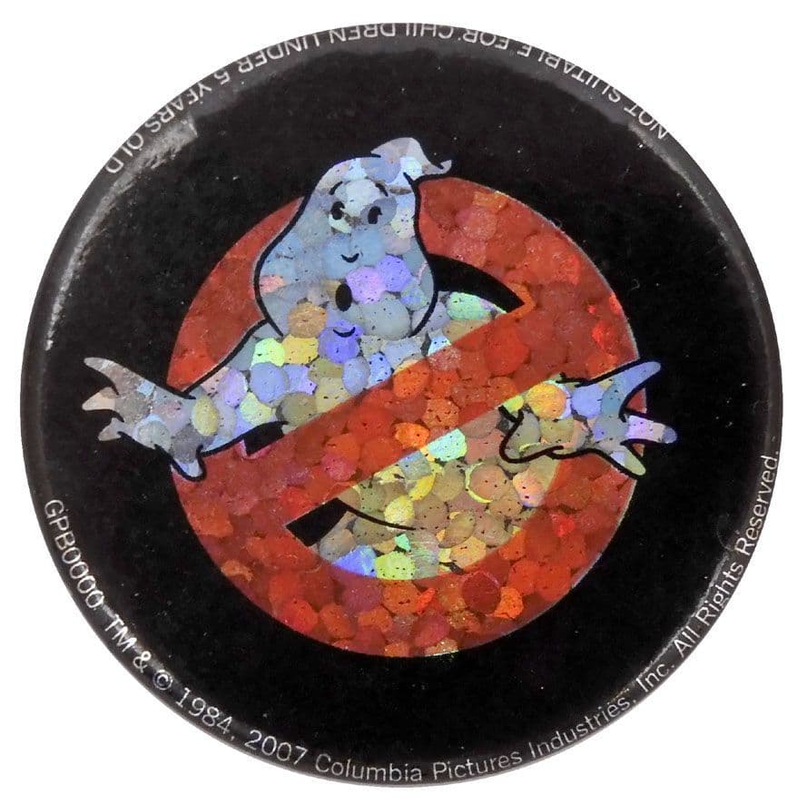 Ghostbusters - 'Glittery Logo' Button Badge