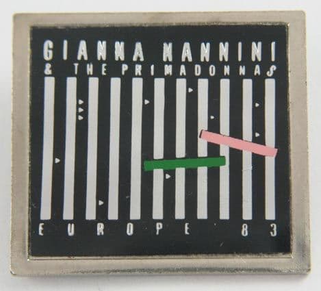 Gianna Nannini & the Primadonnas - 'Europe 83' Lapel Badge