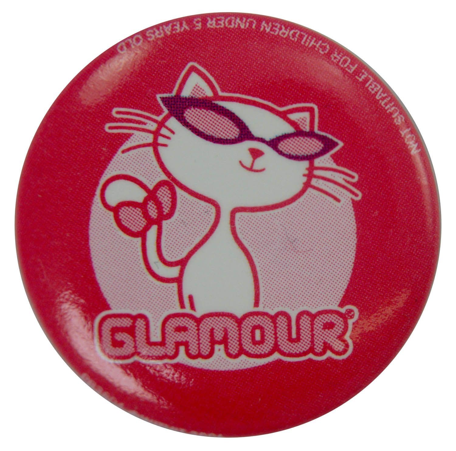 Glamour Puss - Slogan Button Badge