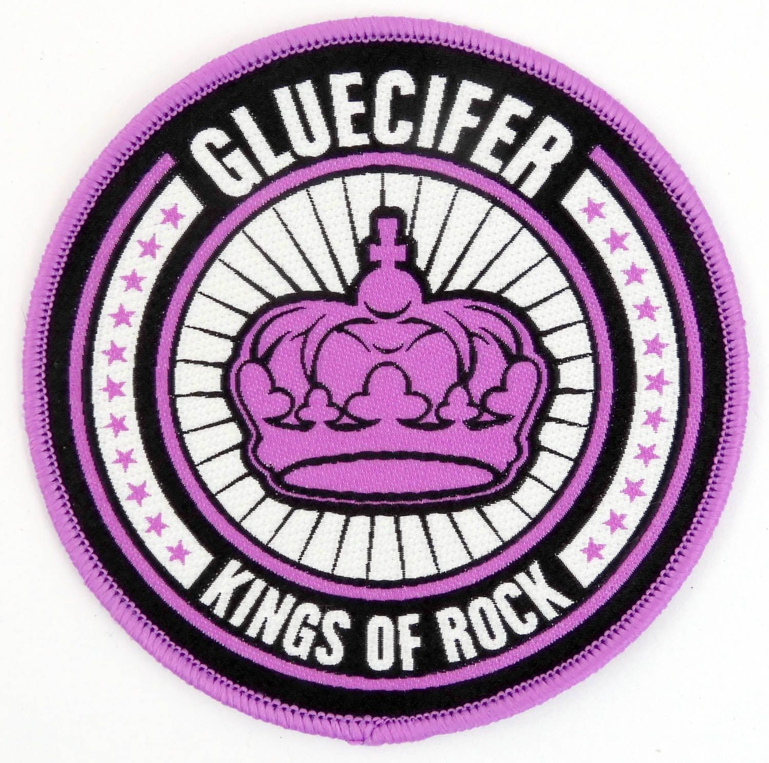 Gluecifer - 'King of Rock (Purple)' Woven Patch