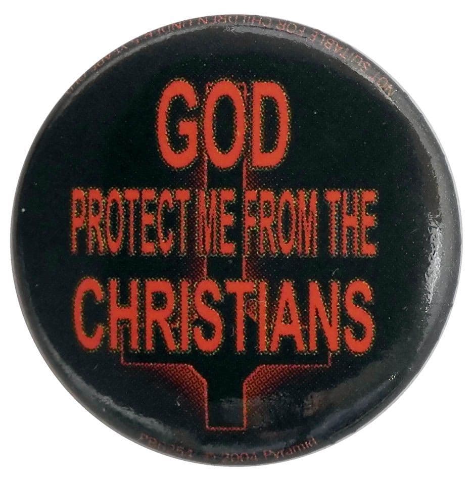 God Protect Me - Button Badge