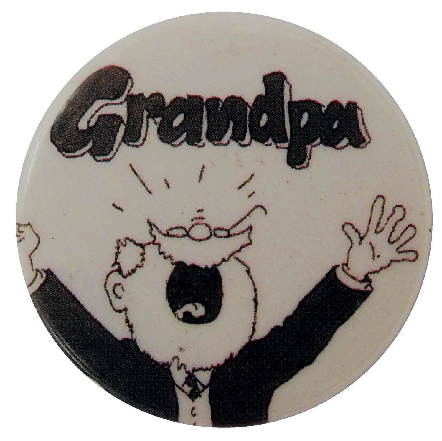 Grandpa - Button Badge * The Beano *