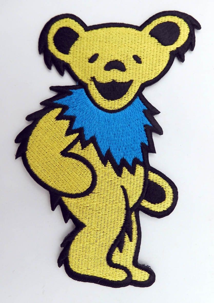 Grateful Dead - 'Yellow Dancing Bear' Woven Patch