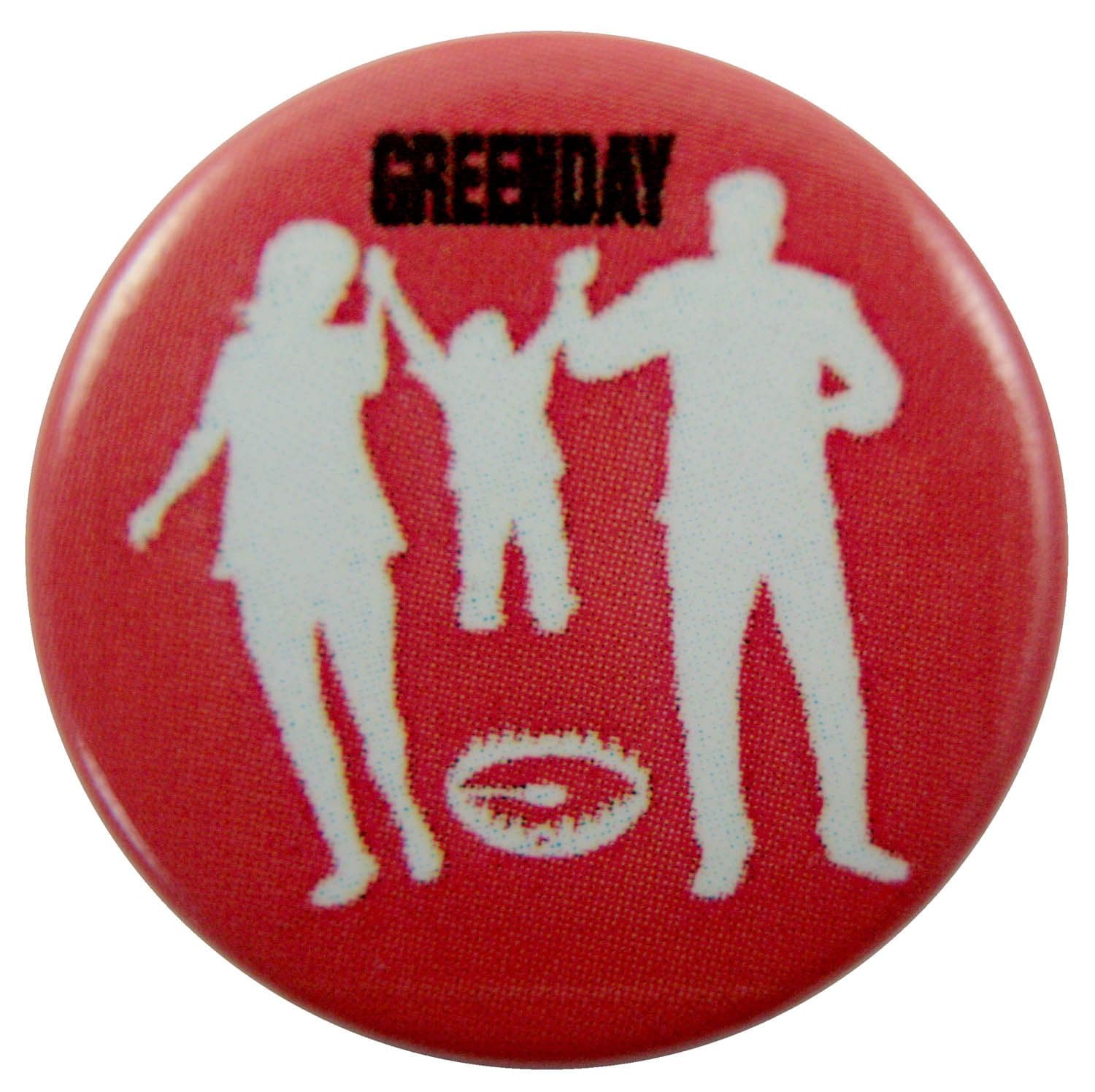 Green Day - 'American Idiot Red' Button Badge