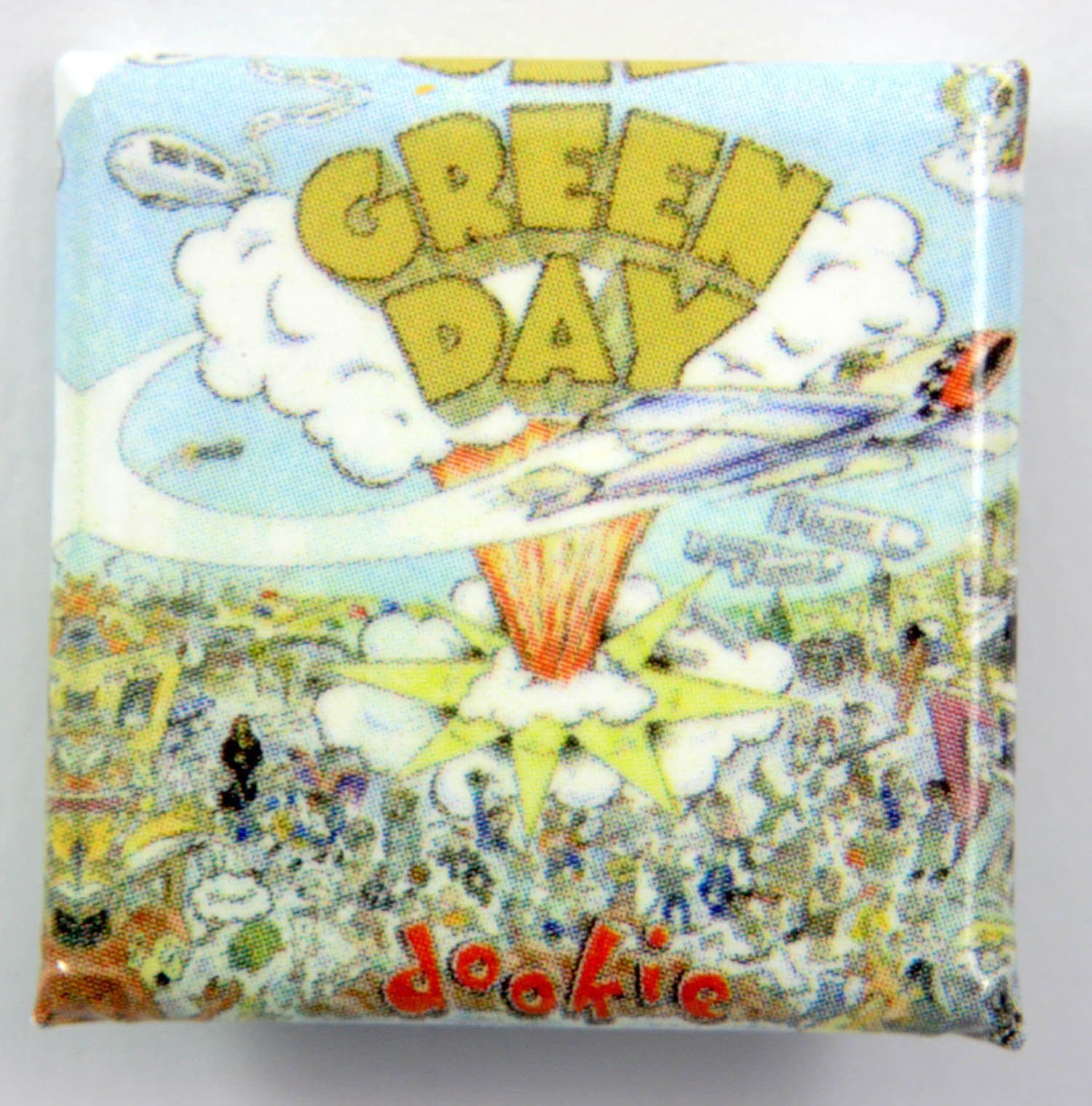 Green Day - 'Dookie' Square Badge – Rock by Mail