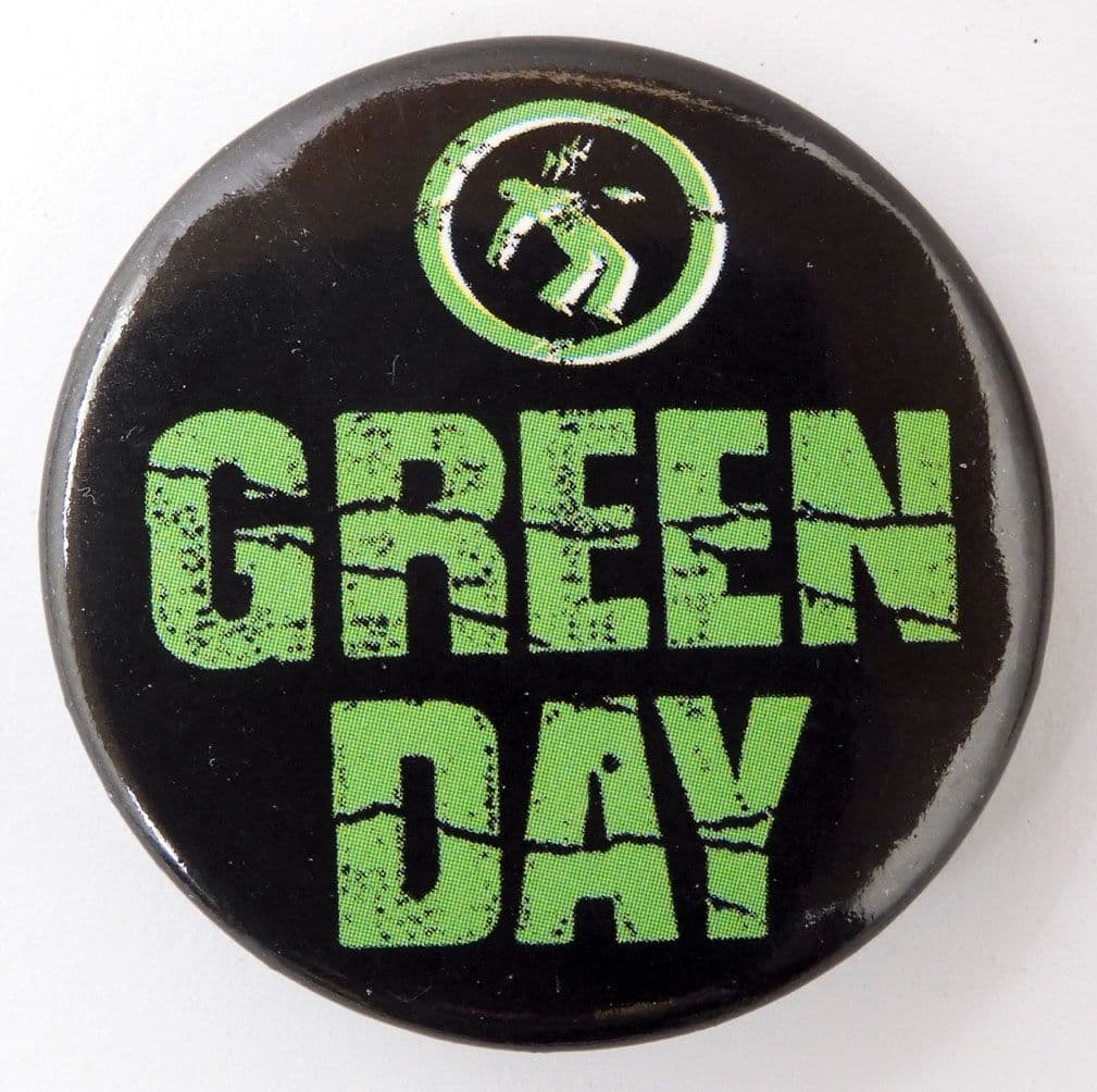 Green Day - 'Green Logo' Large Button Badge