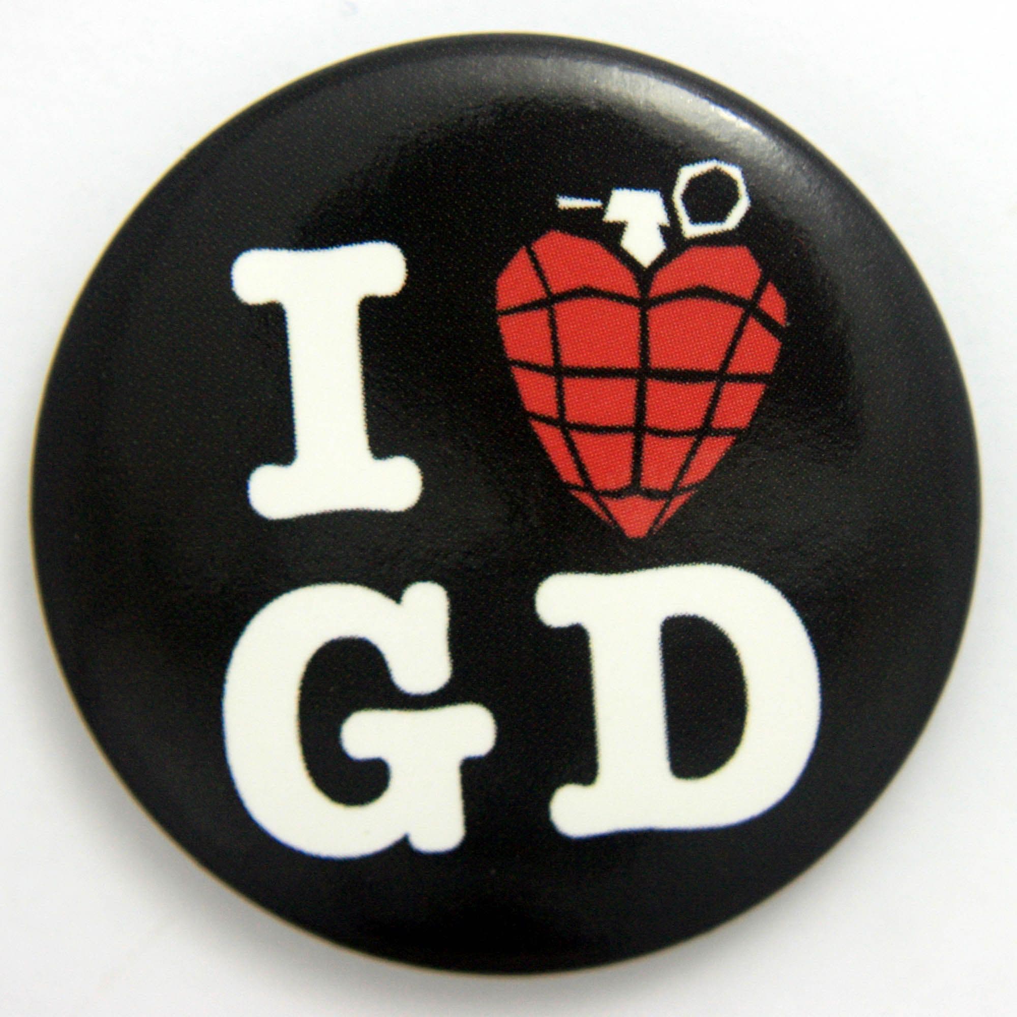 Green Day - 'I Love Green Day' Large Button Badge