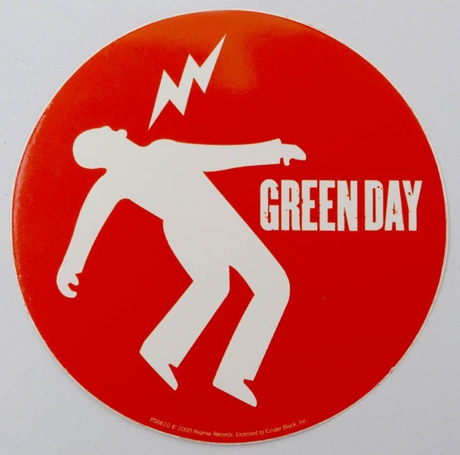 Green Day - 'Lightning Man' Sticker