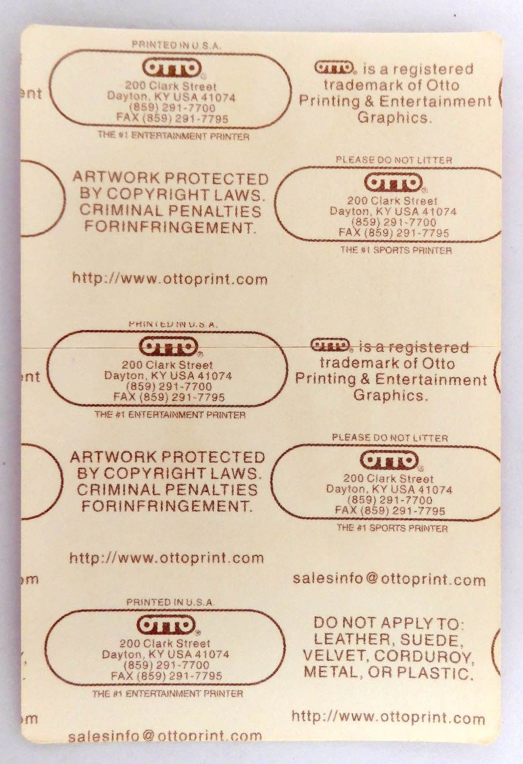 Green Day - 'The Pop Disaster Tour 2002' Red Working Backstage Pass