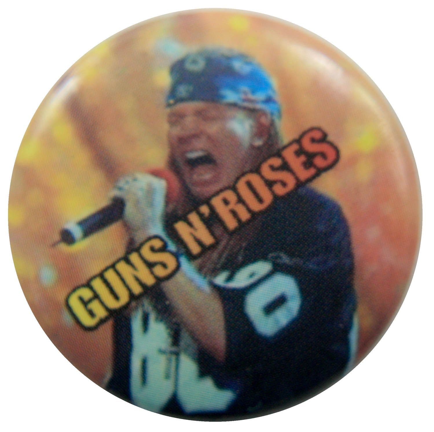 Guns N'Roses - 'Axl Blue Headband' Button Badge