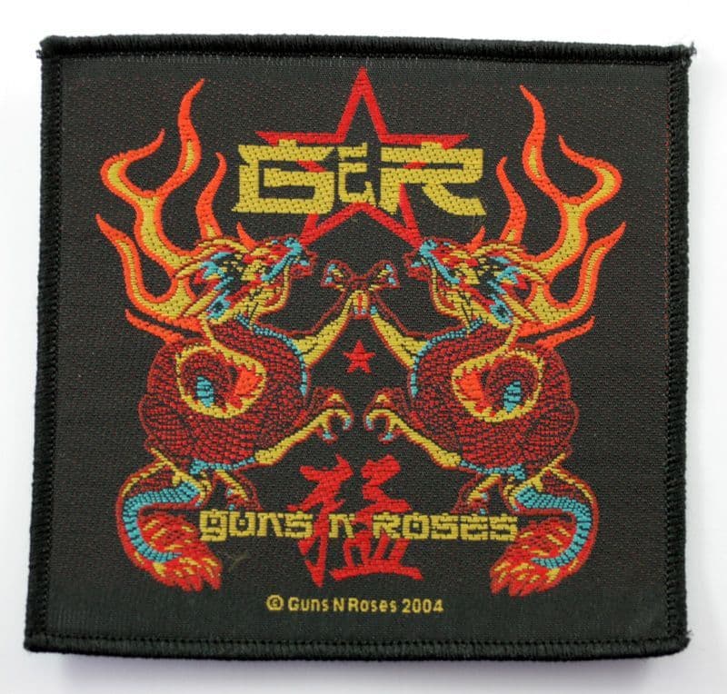 Guns N'Roses - 'Chinese Dragons' Woven Patch