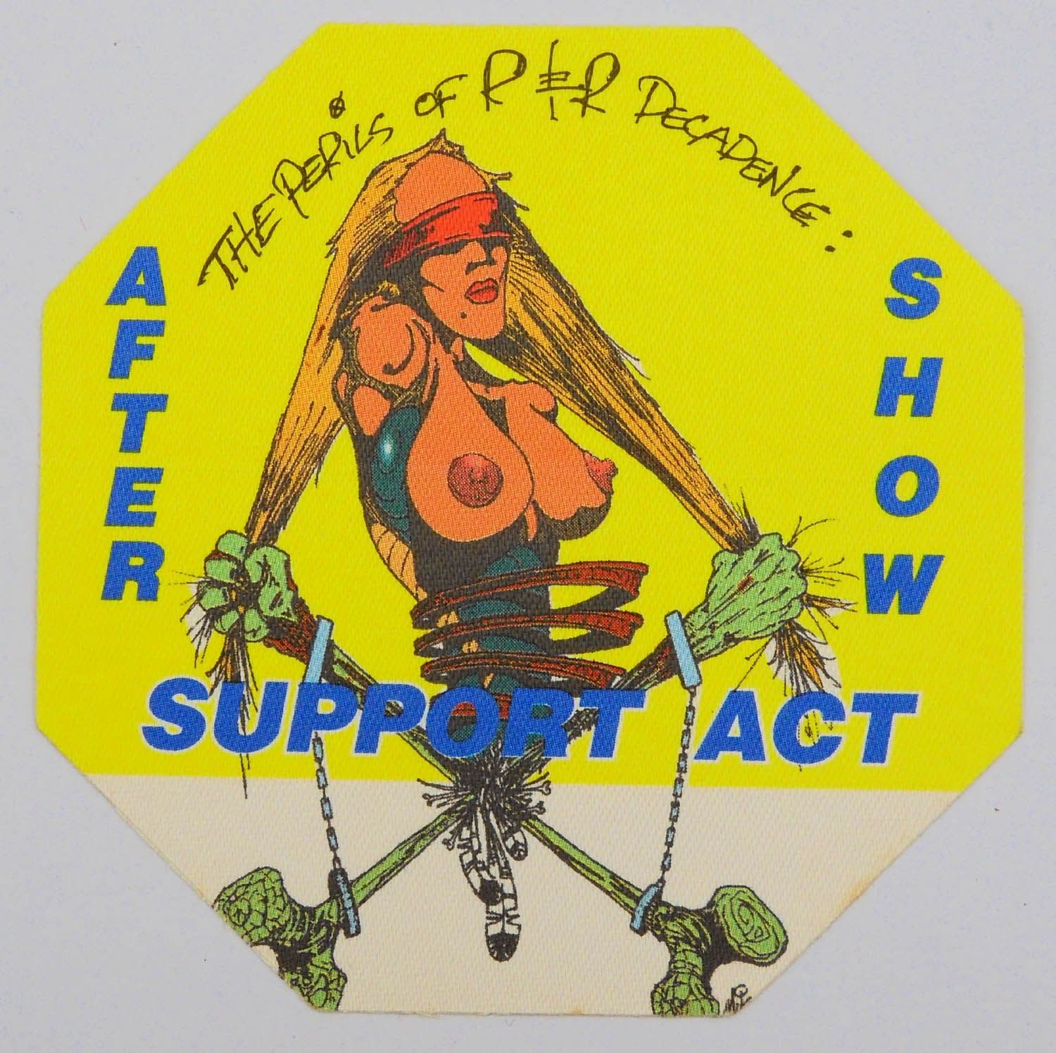 Guns N'Roses 'The Perils of R&R Decadence Tour 1993 - Support Act Yellow' Backstage Pass