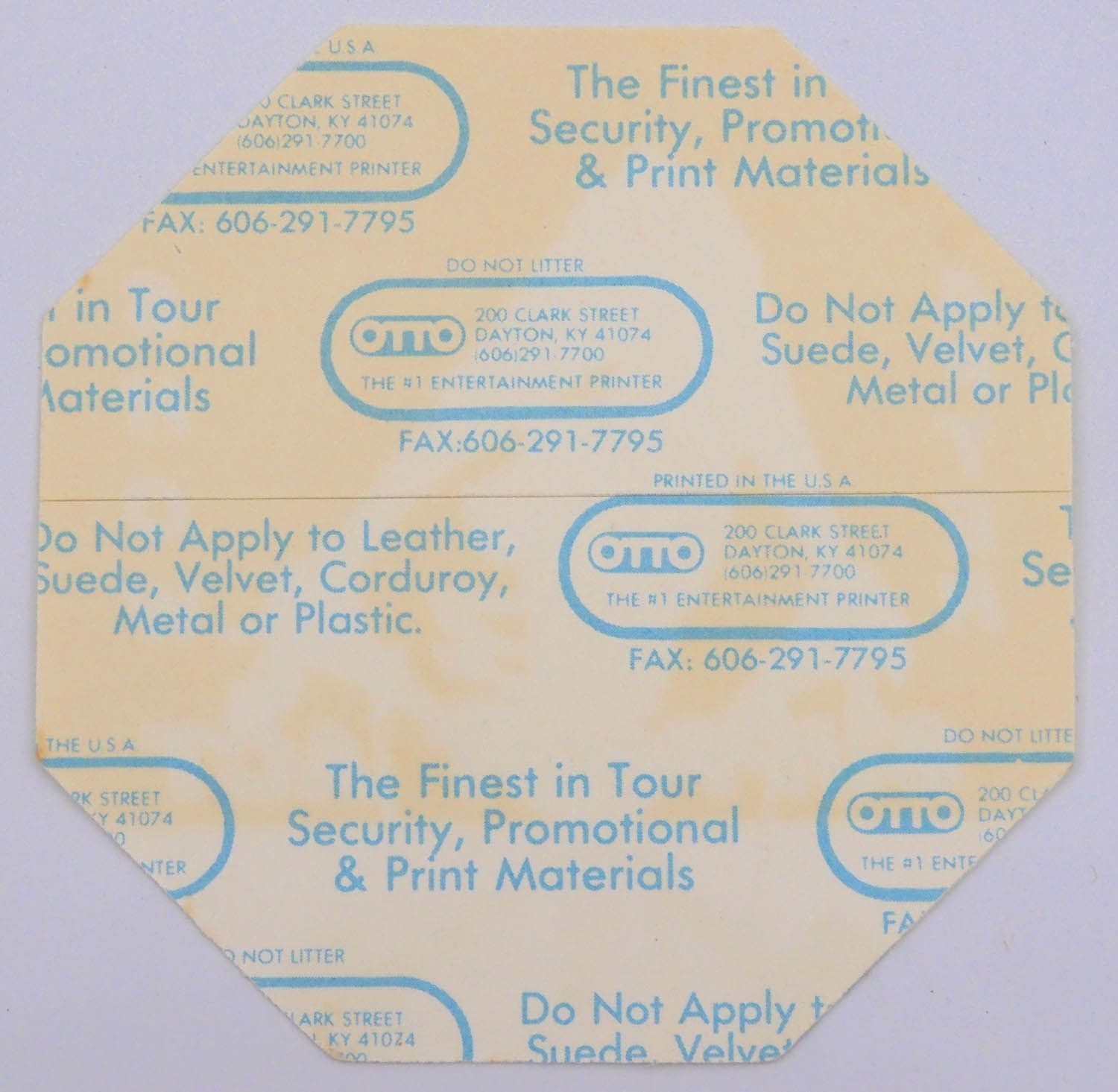 Guns N'Roses 'The Perils of R&R Decadence Tour 1993 - Support Act Yellow' Backstage Pass