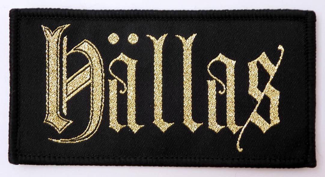 Hällas - 'Gold Logo' Woven Patch * Hallas *