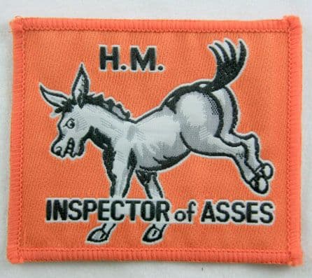 H.M Inspector of Asses - Woven Patch
