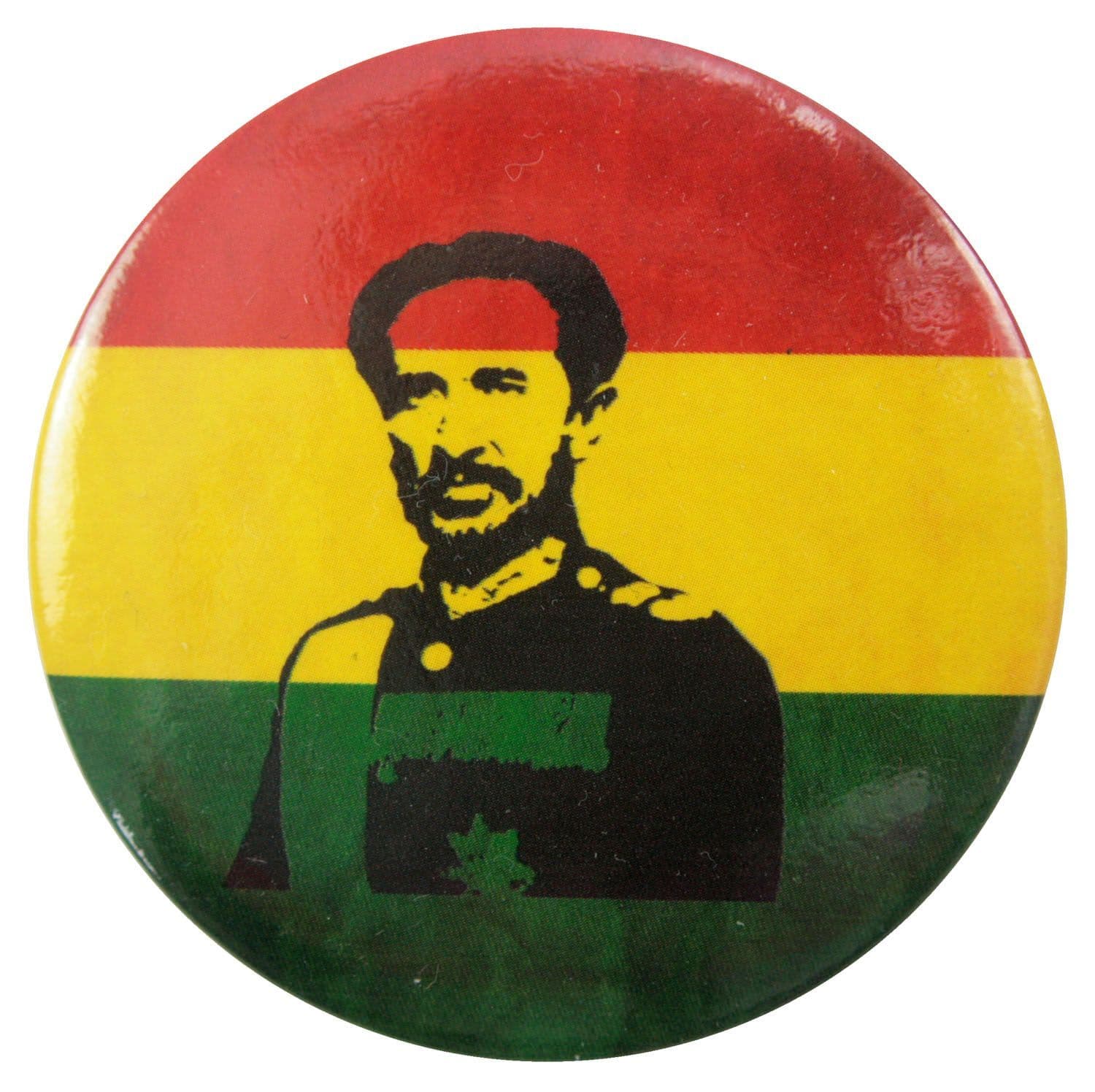 Haile Selassie - 'Rasta' 56mm Badge