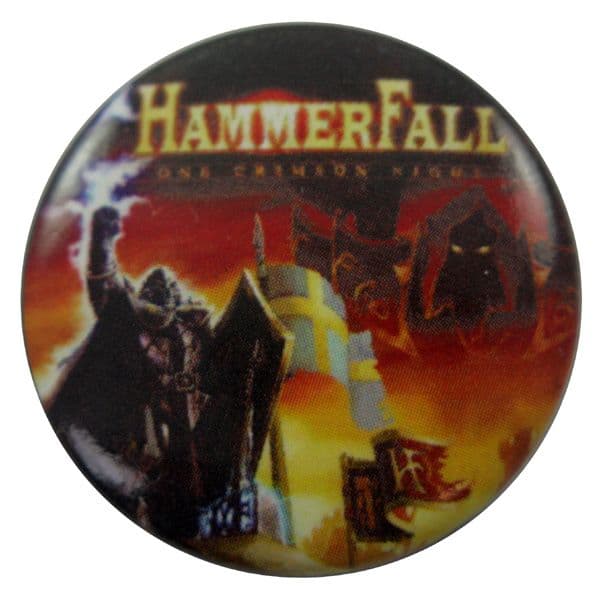 HammerFall - 'One Crimson Night' Button Badge