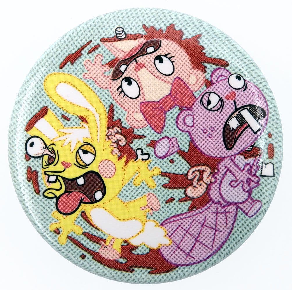 Happy Tree Friends - 'Circle Death' Large Button Badge