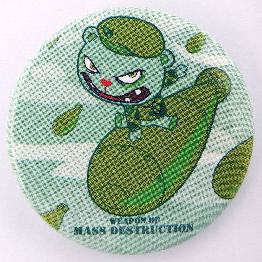 Happy Tree Friends - 'Flippy Bomb' Large Button Badge