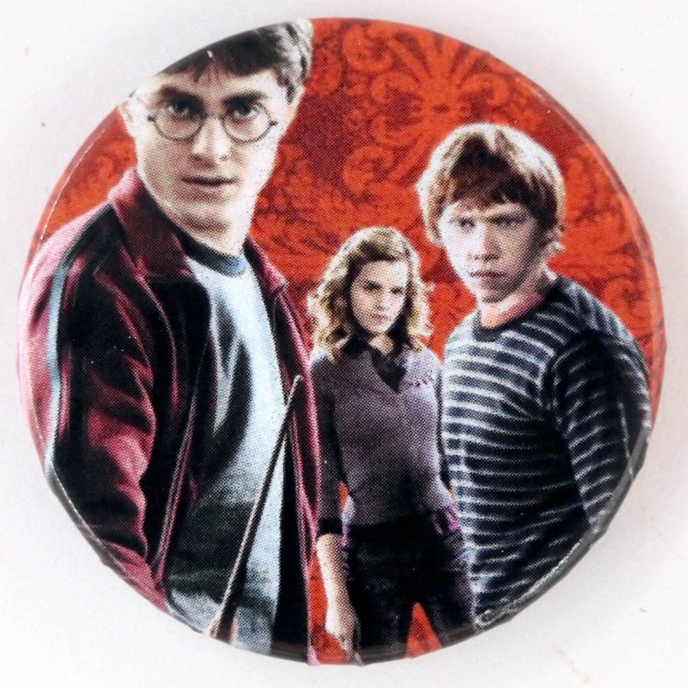 Harry Potter - 'Harry, Hermione & Ron' Large Badge