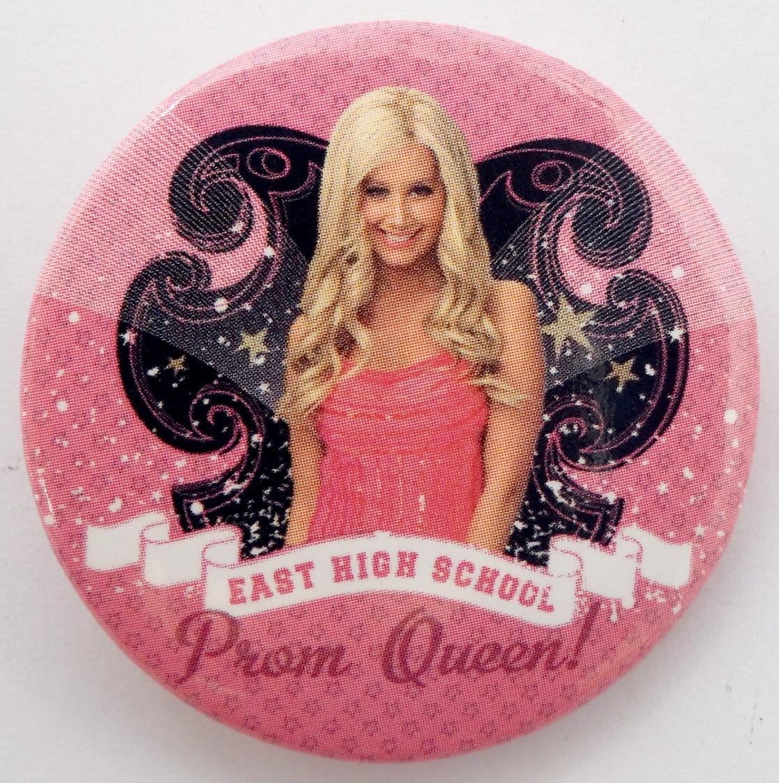 High School Musical - 'East High School Prom Queen' Large Button Badge
