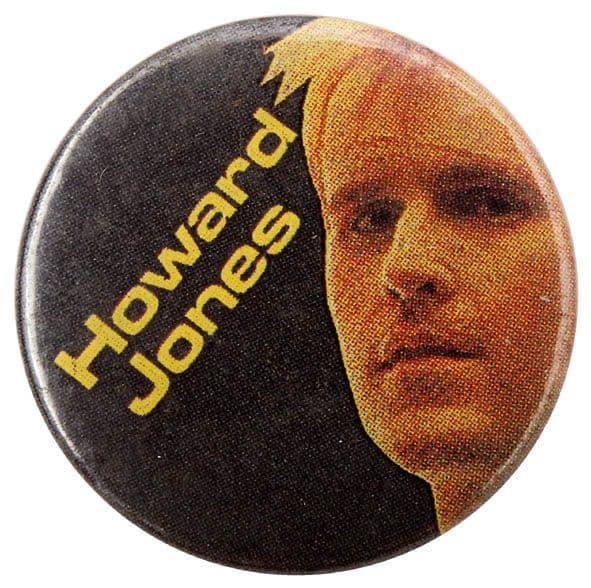 Howard Jones - 'Black Background' Button Badge