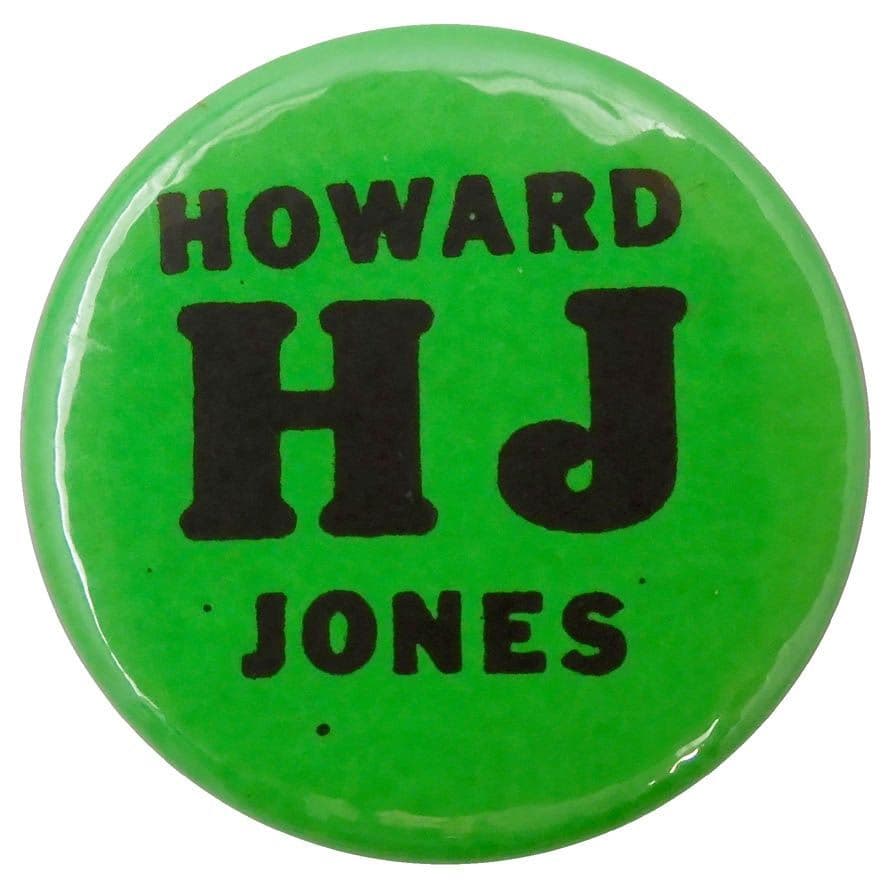 Howard Jones - 'HJ (Green)' Button Badge
