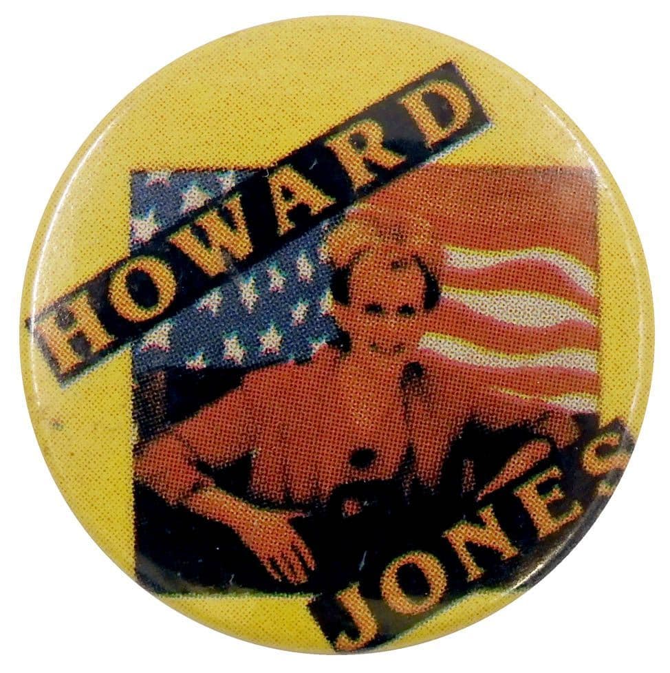 Howard Jones - 'Stars and Stripes' Button Badge
