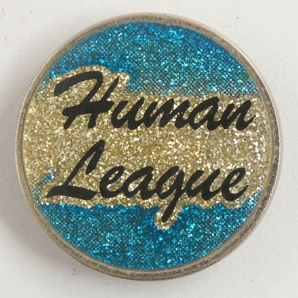Human League - 'Name' Glittery Lapel Badge