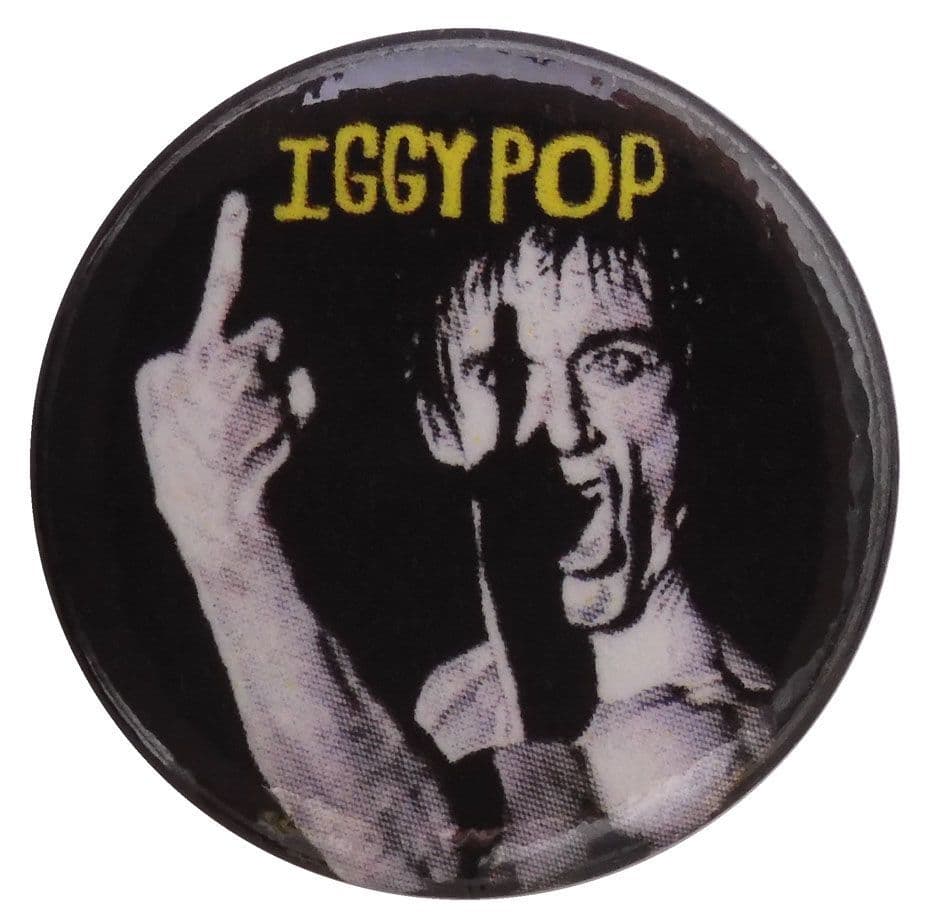 Iggy Pop - 'Finger' Button Badge