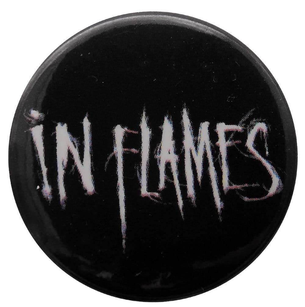 In Flames - 'Logo' Button Badge