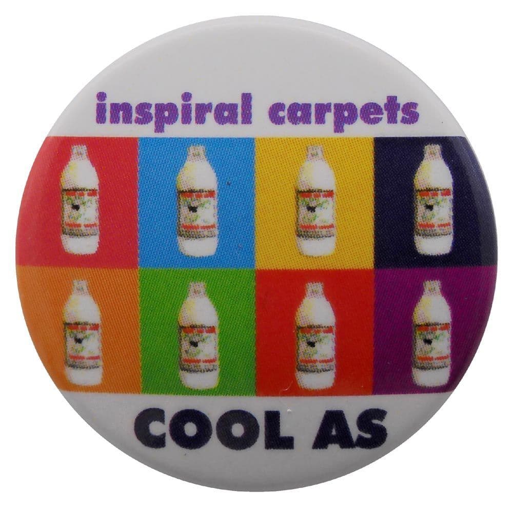Inspiral Carpets - 'Cool As' Button Badge