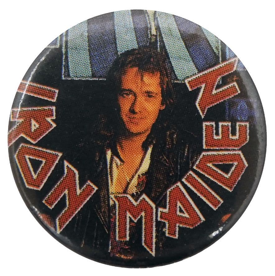 Iron Maiden - 'Adrian Smith' Button Badge – Rock by Mail