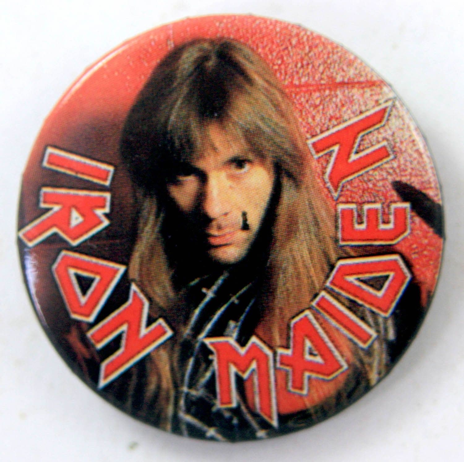 Iron Maiden - 'Bruce Dickinson' Vintage 32mm Badge