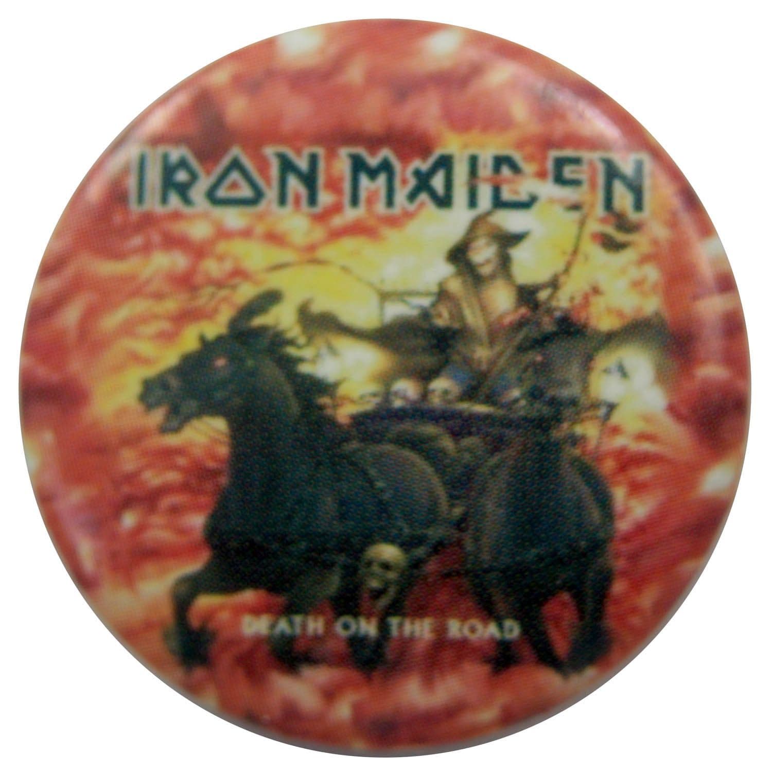 Iron Maiden - 'Death on the Road' Button Badge