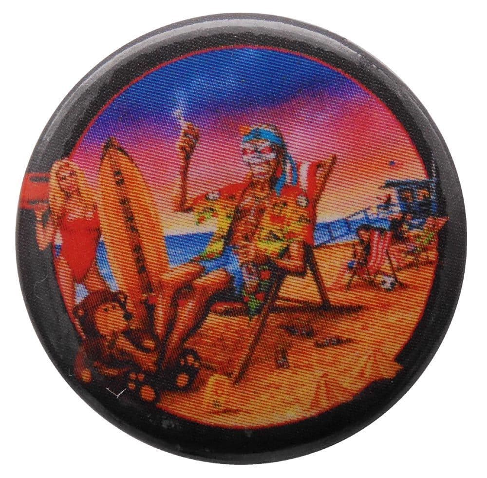 Iron Maiden - 'Eddie Baywatch' Button Badge