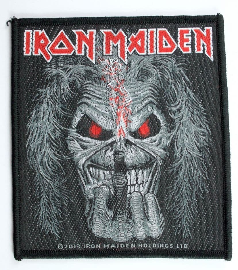 Iron Maiden - 'Eddie Candle Finger' Woven Patch