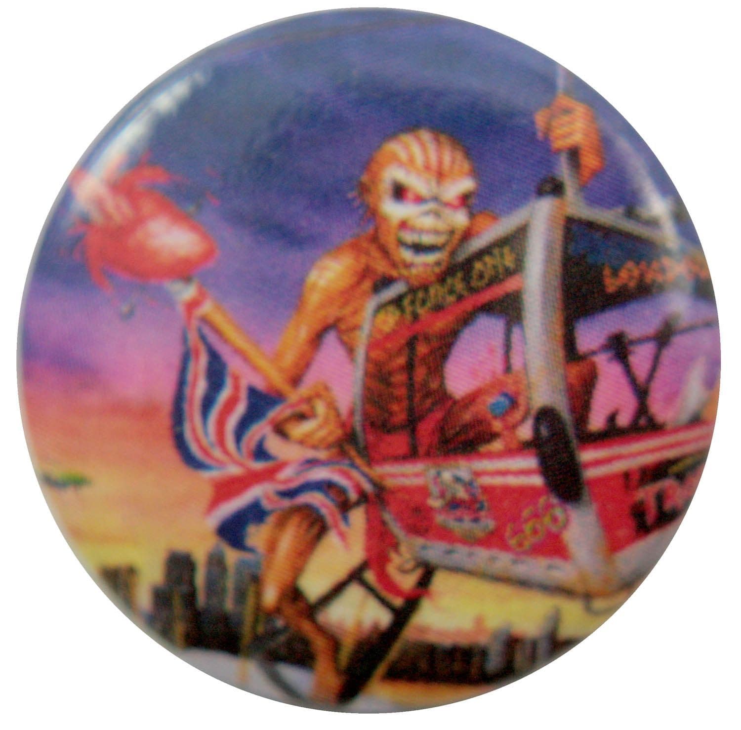 Iron Maiden - 'Eddie UK Eye London' Button Badge