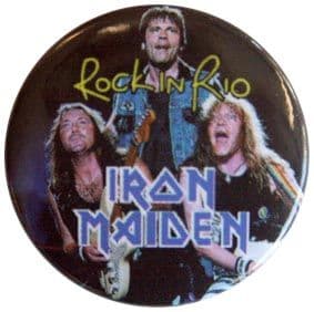 Iron Maiden - 'Group Rio' Button Badge