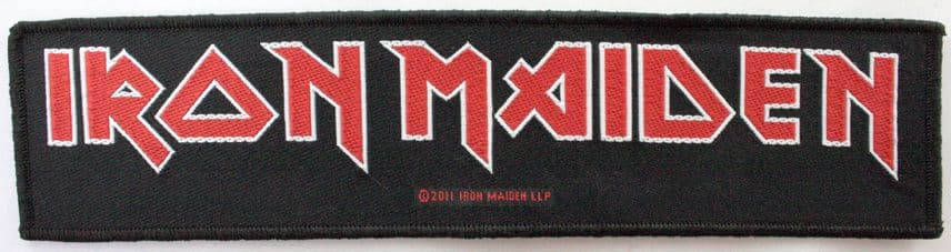 Iron Maiden - 'Logo' Woven Strip Patch